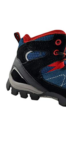 Zapatillas 2K Cuña Alta Piel para Trekking, Bambas para Caminar, Zapato Deportivo Senderismo - Color azul - Talla 35