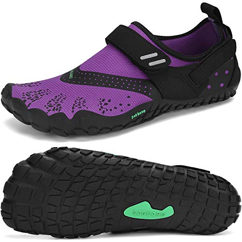 Zapatillas de Barefoot para Hombre Mujer Antideslizante Unisexo Zapatos Trail Running Ligero Zapatillas de Deportes Interior Exterior, Verde 40