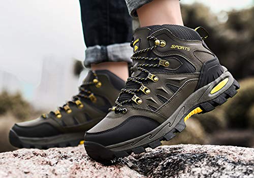 Zapatillas de Trekking para Hombre Mujer Impermeables Botas de Senderismo Al Aire Botas de Montaña Antideslizante Zapatos de Deporte Adulto