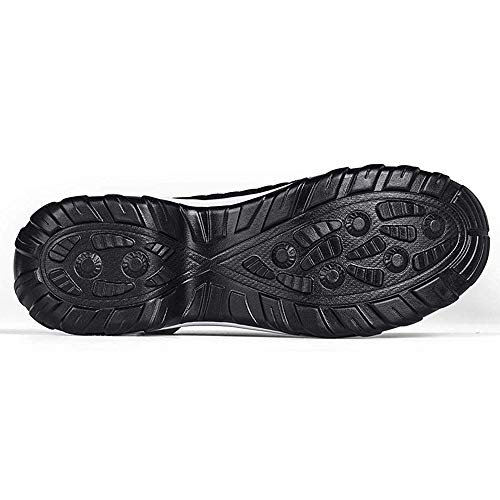 Zapatillas Deportivas de Mujer Zapatos Running Fitness Gym Outdoor Sneaker Casual Mesh Transpirable Comodas Calzado Negro-Blanca Talla 40