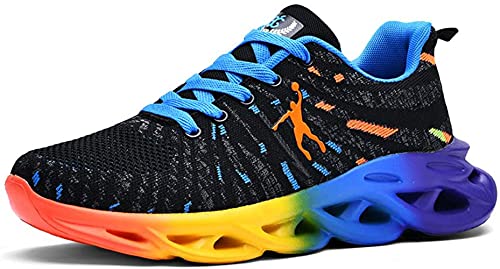 Zapatillas deportivas deportivas para hombre para correr y caminar, para correr, para baloncesto, senderismo, correr, correr, etc, color Azul, talla 43 1/3 EU
