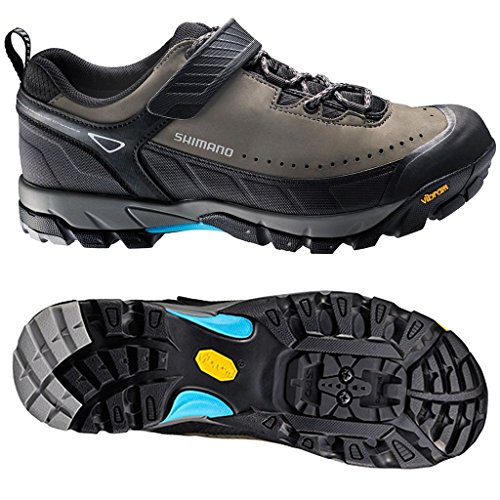 Zapatillas para Adulto de Ciclismo XM de Shimano, Zapatillas para Montar SH-XM7 Gore Tex Vibram, Gris, EU 42