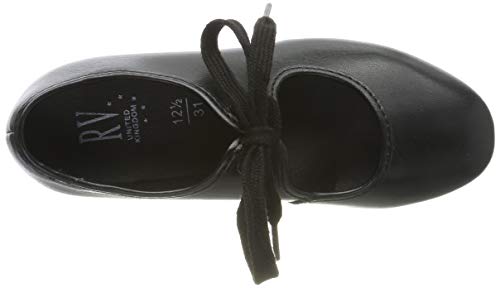 Zapatos de claqué Roch Valley para niña, en color blanco, tallas 20-21,5, negro, 5,5 UK