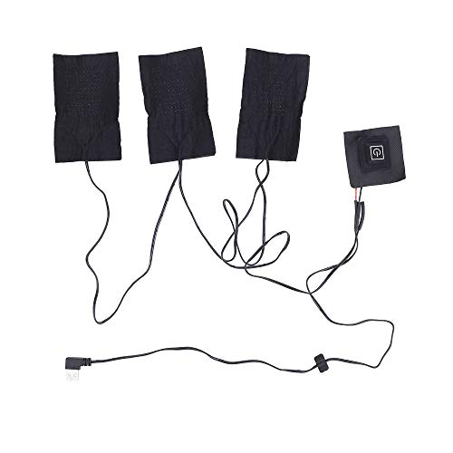 ZENING Calentador de ropa Calentador eléctrico Almohadilla Calentador Almohadillas Durable Chaqueta Chaleco USB