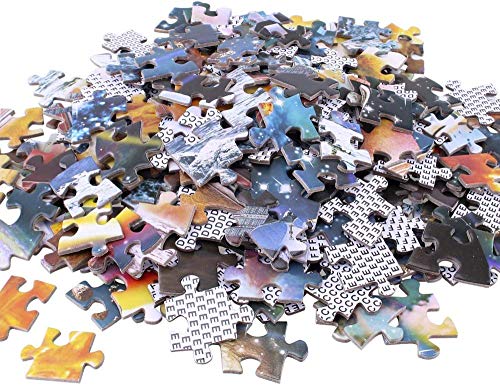 zhangshifa Puzzles 1000 Pieces,Granada España Alhambra Cielo Nubes Montañas Noche Rompecabezas De Paisajes Naturales,Juego De Jigsaws Puzzle para Niños Adultos-75 * 50Cm(Puzzle De Pintura)