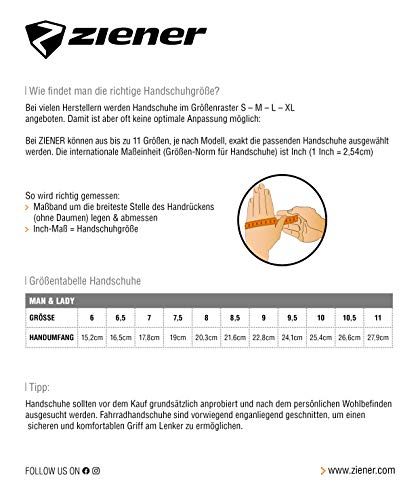 Ziener INRENT GTX INF Touch - Guantes para Deportes al Aire Libre, Resistentes al Viento, Transpirables, 7,5, Color Negro