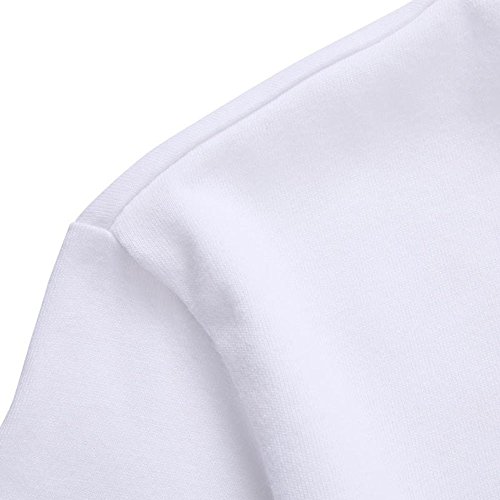 ZODOF Hombres Verano Moda Causal Hombres ImpresióN Camisetas Camiseta Manga Corta T Camisa Blusa Camisetas para Hombres Blanco Tops