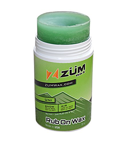 ZUMWax RUB ON WAX Ski/Snowboard - All Temperature Universal - 70 gram - INCREDIBLY FAST in ALL Temperatures!!! by ZUMWax