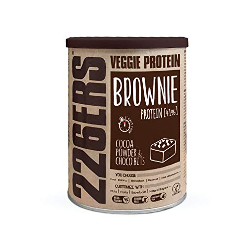 226ERS Evo Vegan Protein Brownie, Mezcla para Brownies de Proteína Vegana con Harina de Teff, Cocoa & Choco Bits - 420 gr