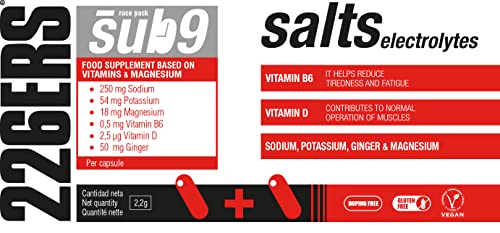 226ERS Sub9 Salts Electrolytes | Sales Minerales con Vitaminas y Jengibre, Electrólitos - 40 Unidades