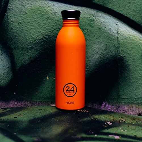 24 BOTTLES Urban Bottle Total Bidon de Acero Inoxidable Color 500ml, Adultos Unisex, Orange (Naranja), 500 ml