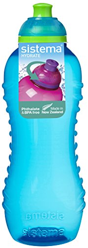 3 botellas con sistema Twist n Sip, 460ml, colores azul, rosa y Púrpura