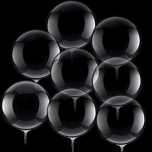 30 Globos de Burbuja Transparentes Globos de Bobo de Cumpleaños de Cristal para Fiesta Cumpleaños Boda Navidad Interior Exterior (10 Pulgadas)