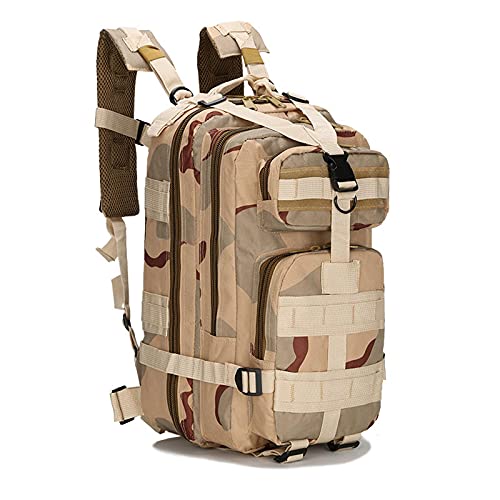 30l Mochila de viaje para hombres Asalto Pack Senderismo Militar Camuflaje Exterior Oxford Impermeable Mochila, Color-g, L