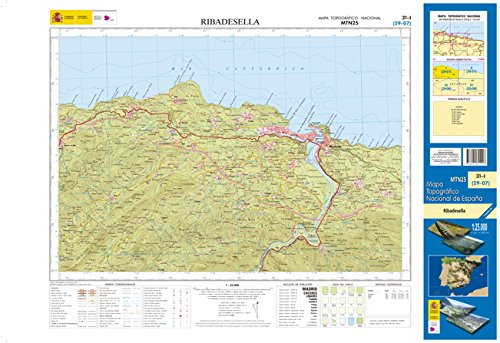 31-1 Ribadesella. Mapa Topográfico Nacional 1:25.000