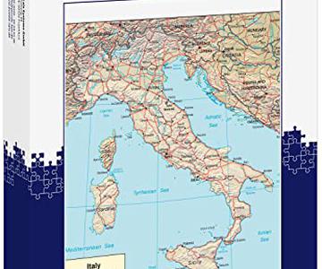mapa fisico de italia