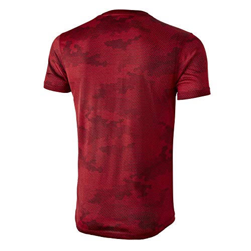 42K Running - Camiseta técnica 42K MIMET Hombre Ruby Red Hexagon XS