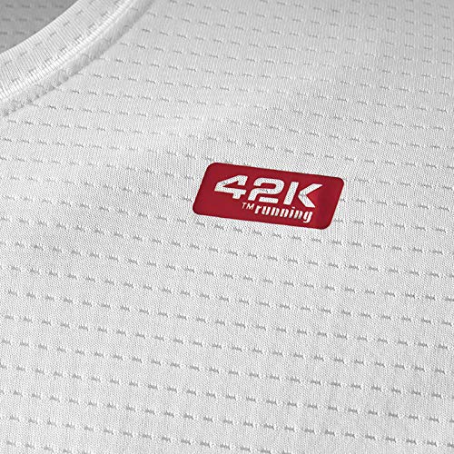 42K RUNNING - Camiseta técnica Lotus Mujer Original White XL