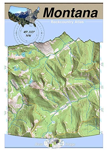 45°113° NW - Wisdom, Montana Backcountry Atlas (Topo) (Montana Backcountry Atlas A4 25000 Scale) (English Edition)