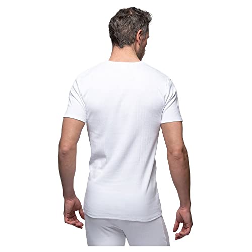 Abanderado Termal Algodón De Invierno Camiseta térmica, Blanco, M para Hombre
