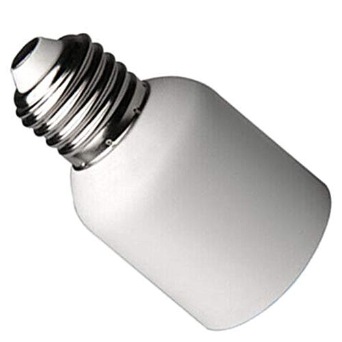 Adaptador de casquillo E27 a E40, soporte de lámpara blanco convertidor de luz media para bombillas LED incandescentes y CFL (blanco)