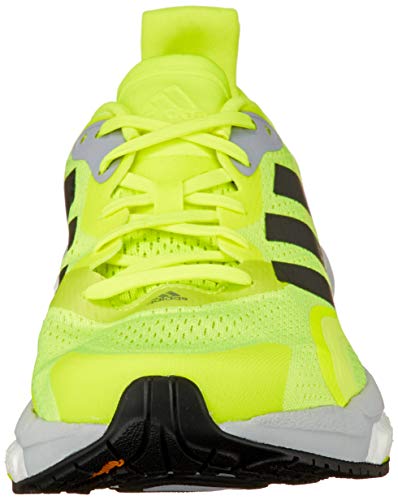 adidas Boost 21, Zapatos para Correr Hombre, Solar Yellow Core Black Halo Silver, 43 1/3 EU