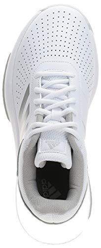adidas COURTSMASH, Zapatos de Tenis Mujer, Cloud White/Matte Silver/Grey, 39 1/3 EU