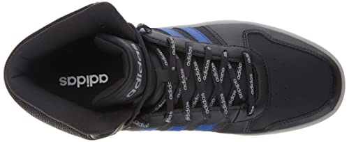 adidas Hoops 2.0 Mid, Basketball Shoe Hombre, Carbon/Team Royal Blue/Grey, 42 EU