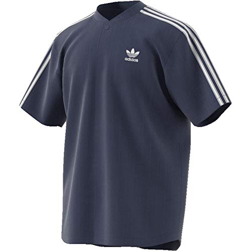 adidas Knit Snap Top Camiseta, Hombre, Azul (indnob/Blanco), 2XL