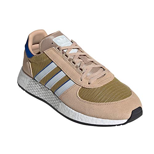 Adidas Marathon Tech - Zapatillas Deportivas para Hombre, Sneaker.4g (43 EU, Pale Nude/Blue Tint/4g Royal)