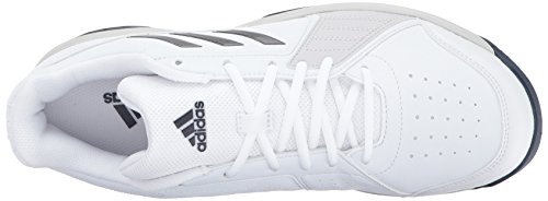 adidas Men's Approach Tennis Shoe, White/Night Metallic/Mystery Ink, (8 M US)