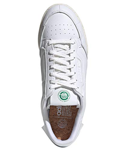 adidas Originals Continental - Zapatillas deportivas para hombre y mujer (80 pulgadas), color blanco, Ftwwht Owhite Green, 46 2/3 EU