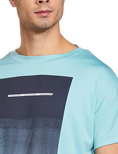 adidas Parley GRAP tee Camiseta de Tenis, Hombre, espazu, L