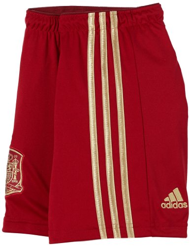 adidas Selección Española de Fútbol - Pantalones cortos de fútbol para niño, Rojo, 152