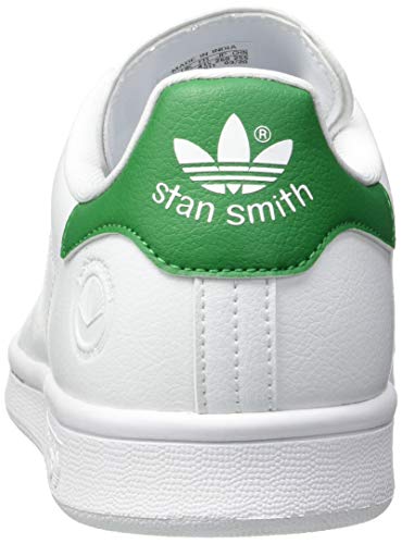 adidas Stan Smith Vegan, Sneaker Hombre, Footwear White/Green/Footwear White, 40 EU