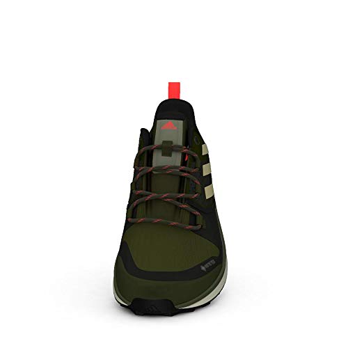 adidas Terrex FOLGIAN Hiker GTX, Zapatillas de Hiking Hombre, GRIPLU/Sabana/Rojsol, 45 1/3 EU