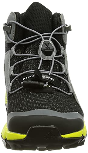adidas Terrex Mid GTX K, Zapatillas para Carreras de montaña, Cblack/Grethr/Aciyel, 38 2/3 EU