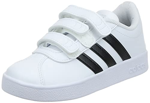 Adidas Vl Court 2.0 Cmf C, Zapatillas de deporte Unisex Niños, Blanco (Ftwr White/Core Black/Ftwr White Ftwr White/Core Black/Ftwr White), 31
