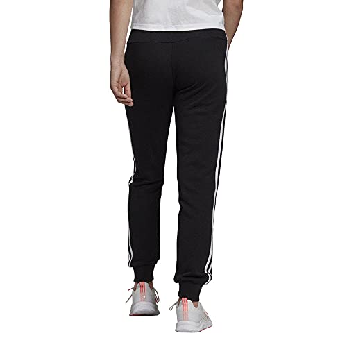 adidas W 3S FT C PT Pants, Womens, Black/White, Small