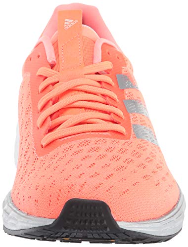 adidas Women's SL20 Running Shoe, Signal Coral/Silver Metallic/Core Black, 5