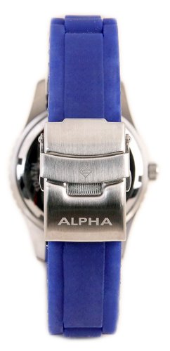 Alpha Saphir 231C - Reloj de Caballero de Cuarzo, Correa de Caucho Color Azul Claro