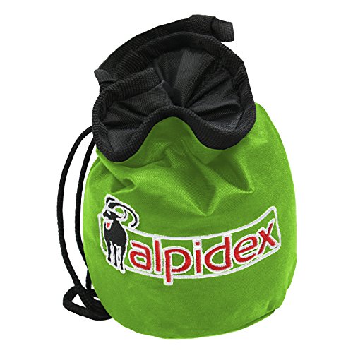 ALPIDEX Bolsa Magnesio Escalada Chalk Bag Bolsa Tiza, Color:Green Flash