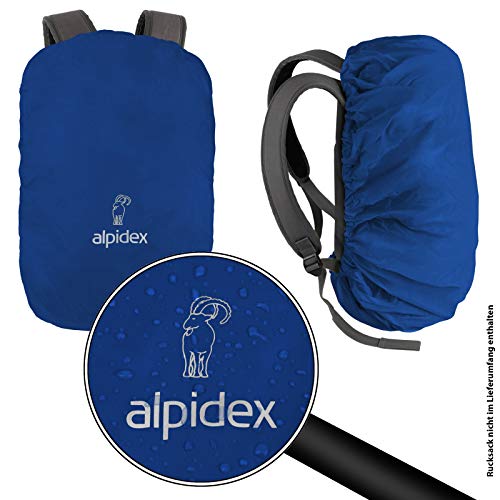 ALPIDEX Funda Mochila Cubierta Lluvia Mochila Fundas Impermeable Distintos Tamaños, Color:Blue, Volumen in l:15-30 litro
