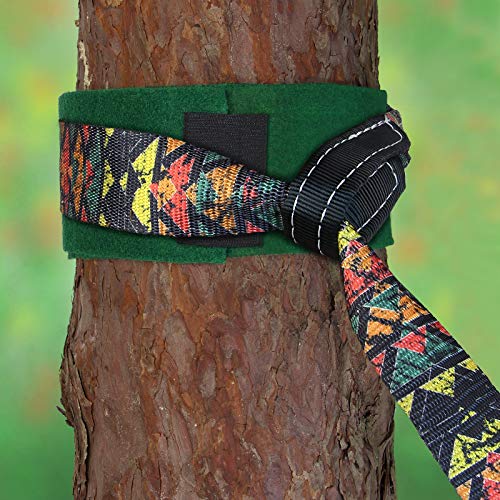 ALPIDEX Slackline Set 15 m + Protector de árbol y Protector de trinquete, Ideal para niños, Principiantes y Expertos