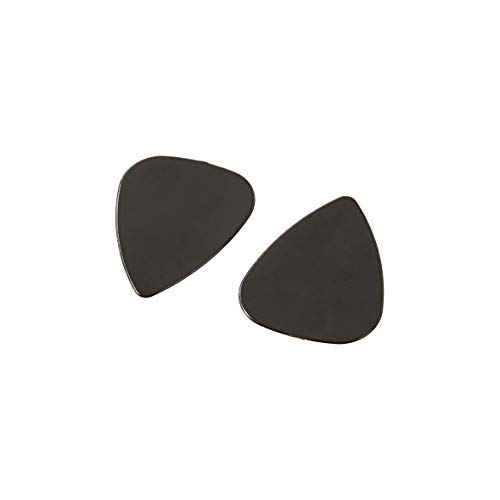 Amazon Basics - Correa ajustable para guitarra eléctrica/acústica/bajo, incluye 2 púas, correa suave con extremos de piel sintética, azul