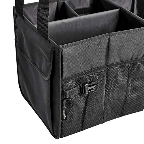 Amazon Basics - Organizador para de maletero para el coche con bolsa isotérmica y compartimento ajustable