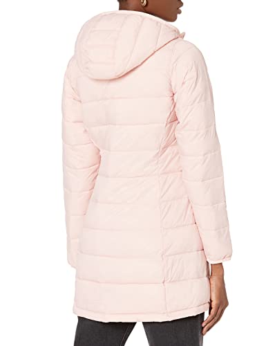 Amazon Essentials - Abrigo acolchado para mujer, plegable, ligero y resistente al agua, Rosa (light pink), US M (EU M - L)