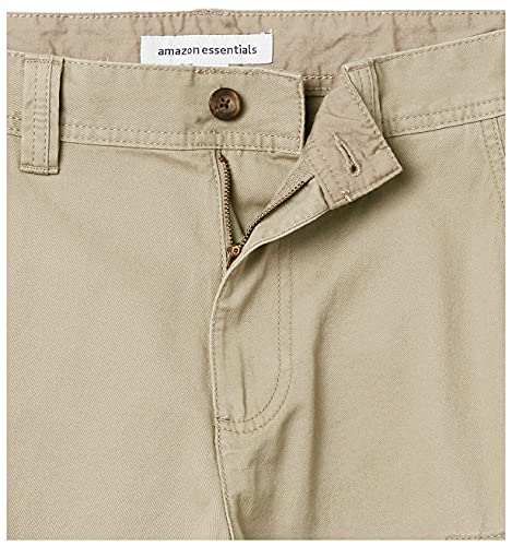 Amazon Essentials Classic-Fit Cargo Short Pantalones Cortos, Marrón Caqui Oscuro, 34W