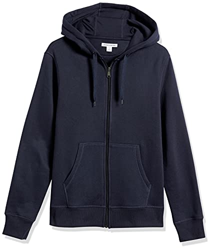 Amazon Essentials Full-Zip Hooded Fleece Sweatshirt Sudadera, Azul (Navy), Large