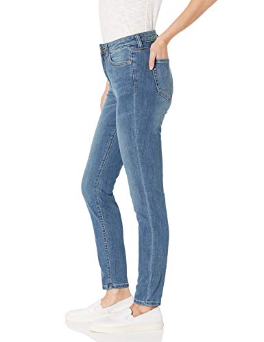 Amazon Essentials High-Rise Skinny Jean Jeans, Desteñido Medio, 10 Regular